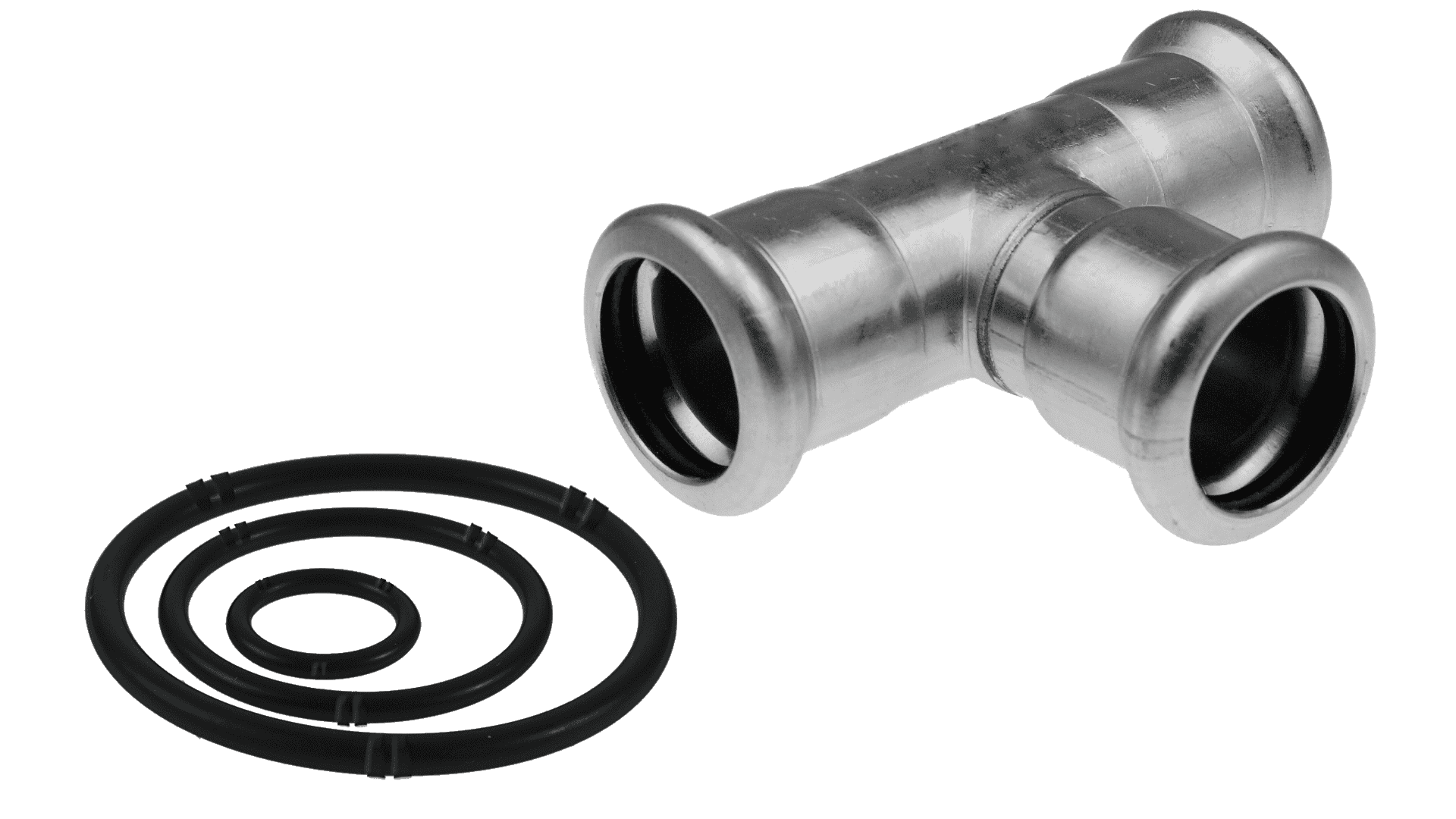 KAN-therm - Sprinkler Inox System - Connections of fittings to pipes remain tight due to high quality ethylene propylene rubber O-rings and three-point clamp profile "M"