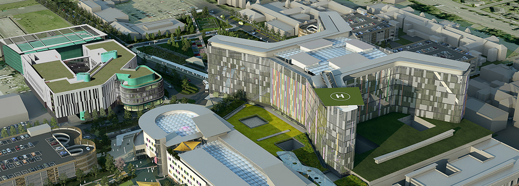 Modern Hospital Complex - Glasgow, Scotland
